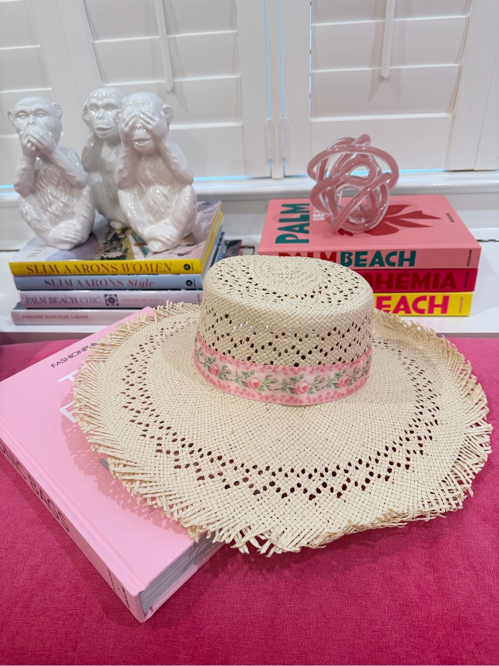 NWT LoveShackFancy Linara Straw Sun Hat